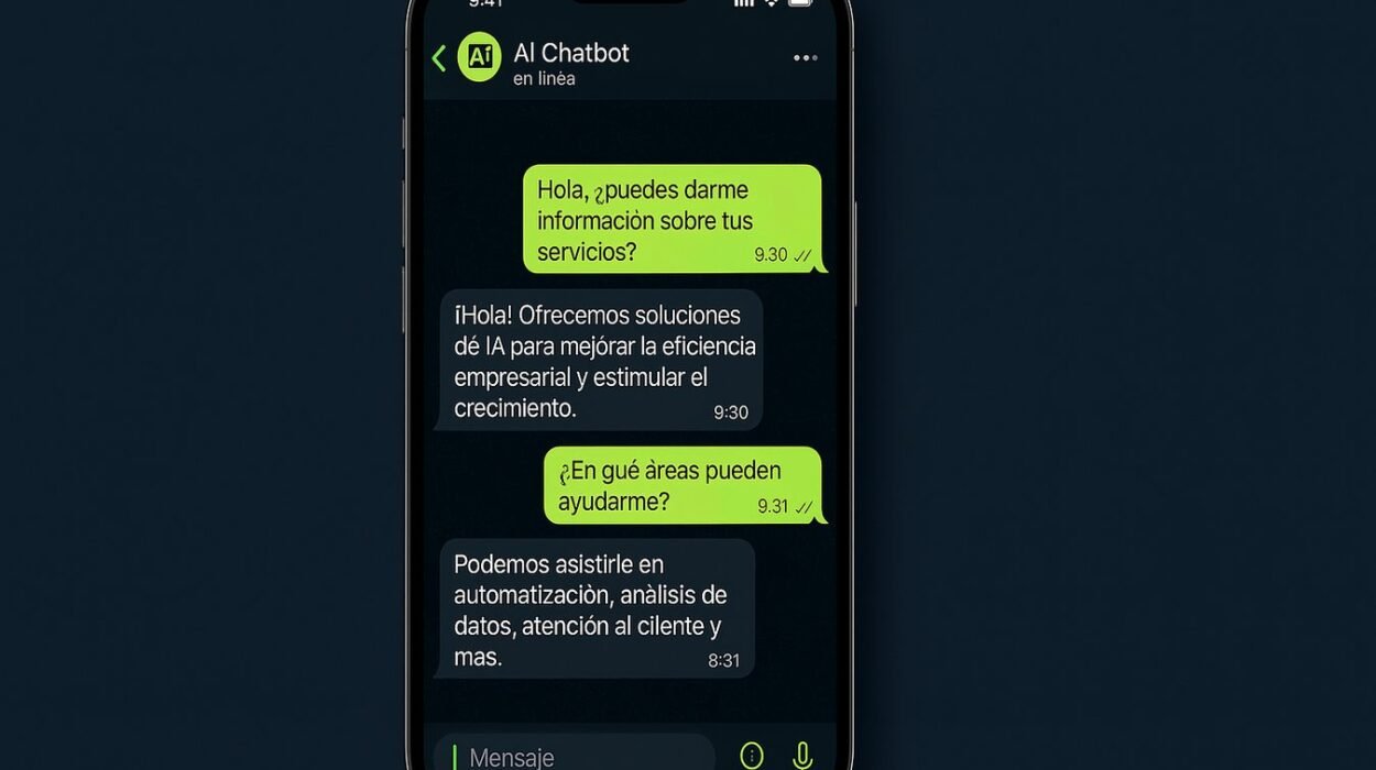 Chatbot WhatsApp Business API con IA integrada respondiendo mensajes de clientes en 2026