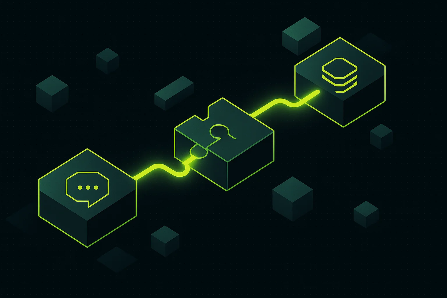 Diagrama conceptual de la arquitectura modular de LangChain con cadenas y componentes interconectados