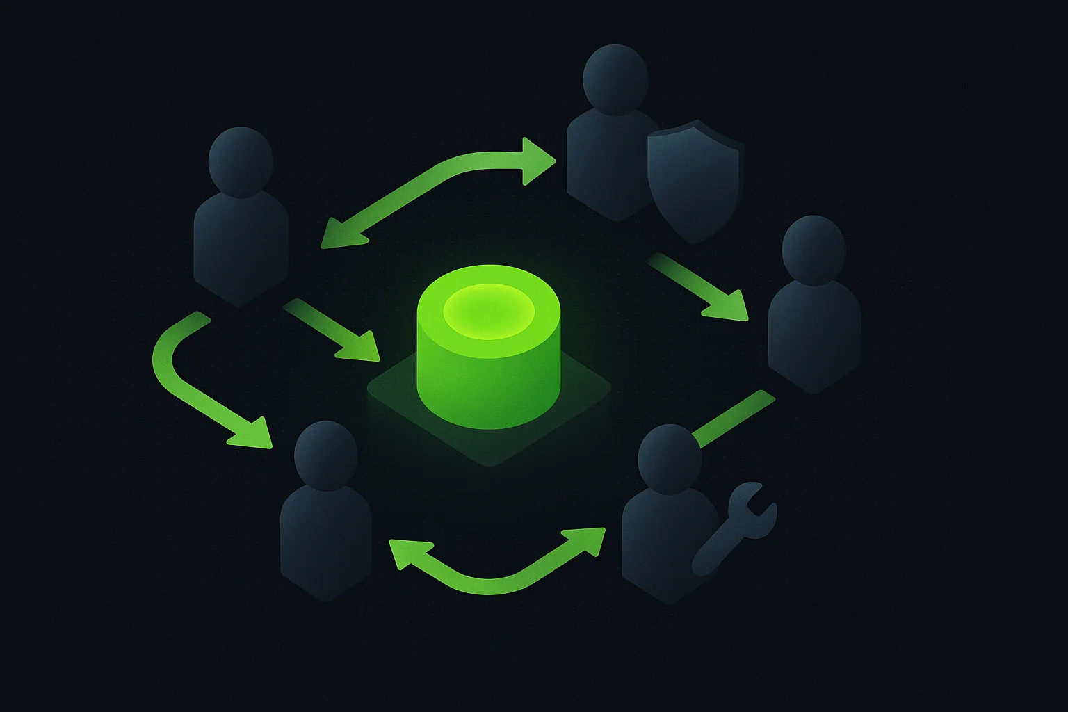 Diagrama conceptual de OpenAI Agents SDK con múltiples agentes conectados por handoffs y guardrails