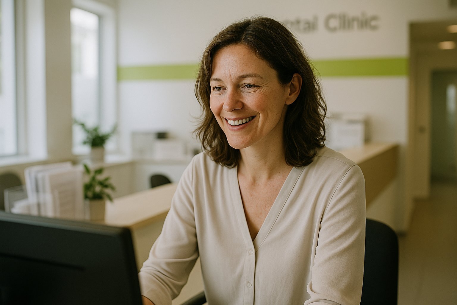 Recepción de clínica dental con IA para la gestión de la clínica